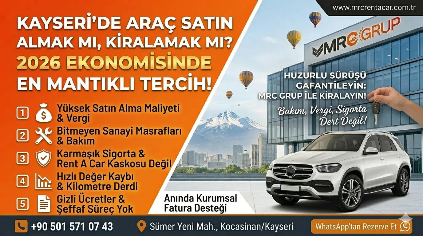 Kayseri’de Araç Satın Almak mı, Kiralamak mı? 2026 Ekonomisinde En Mantıklı Tercih!
